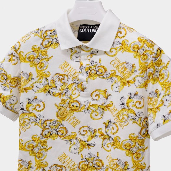Versace Jeans Printed Polo Shirt - Picture 3 of 12